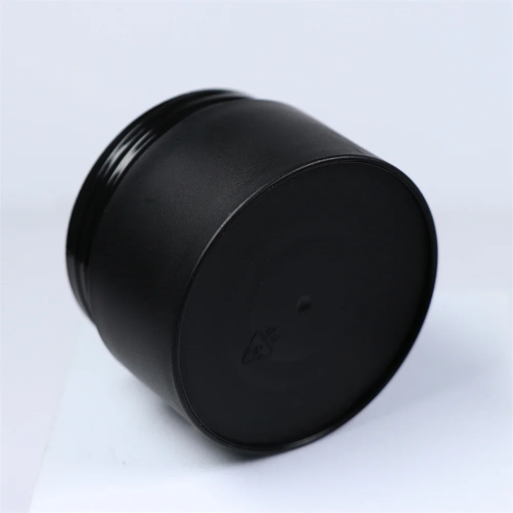 Double wall 5g 10g 15g 20g 30g 50g 100g scrub body butter Face Cream Frosted Lip Balm Container matte black jar pp cosmetic jars