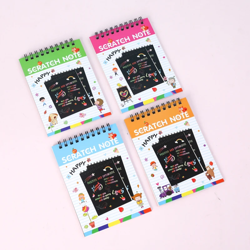 Colorful Scratch Note for Kids Rainbow Magic Scratch Drawing Books