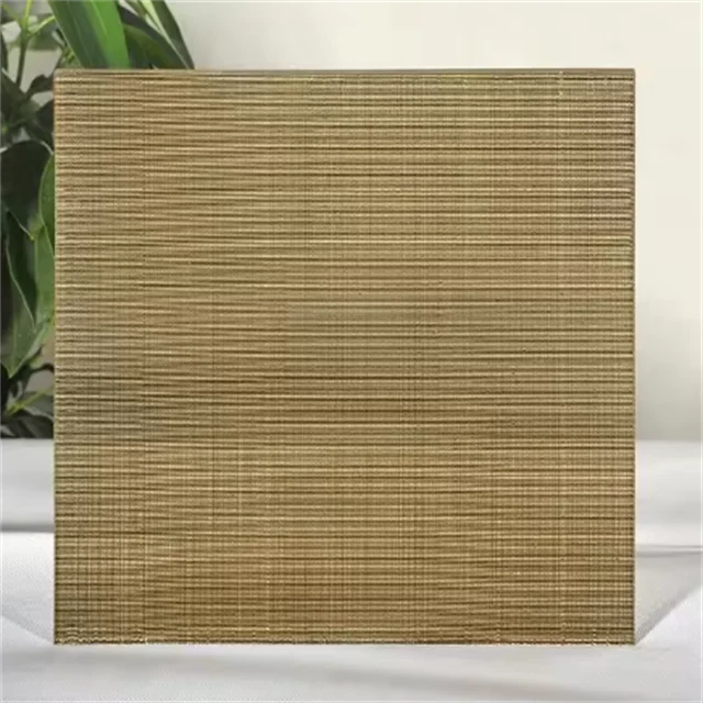 Decorative glass, tempered art glass, translucent tempered safety decorative wired glass