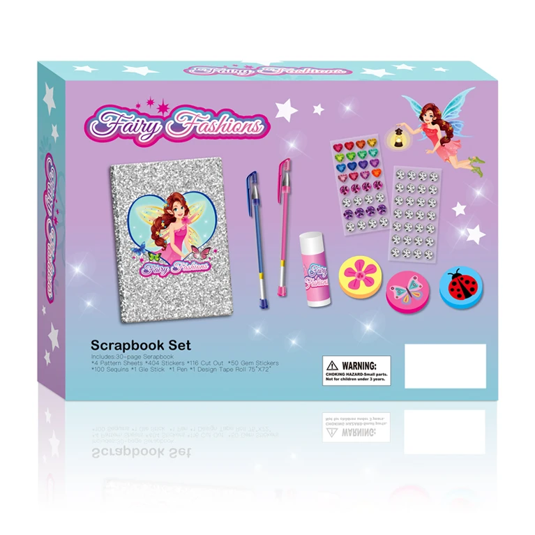 scrap book fairy fashion notebook set kids educational set
