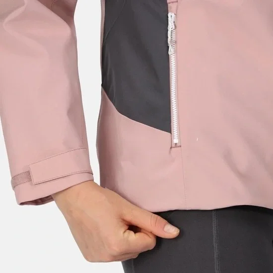 Women Waterproof and Breathable Recycled Fabric Jacket with Hood