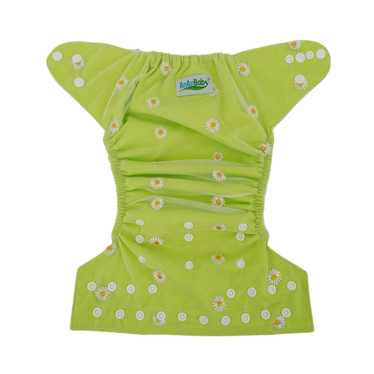 Low MOQ reusable adjustable and washable cloth diaper for baby
