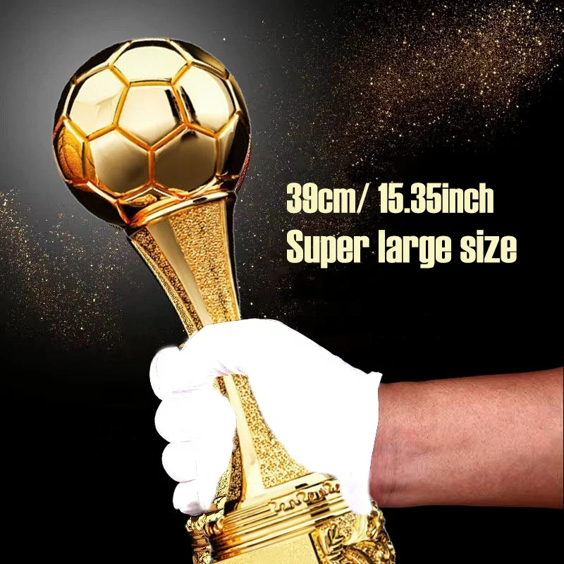 15inch Football Sports Resin Trophy Medal MVP Crystal Award,Basketball Golf Soccer Resin Crystal Trophines Leagues DIY Ornament