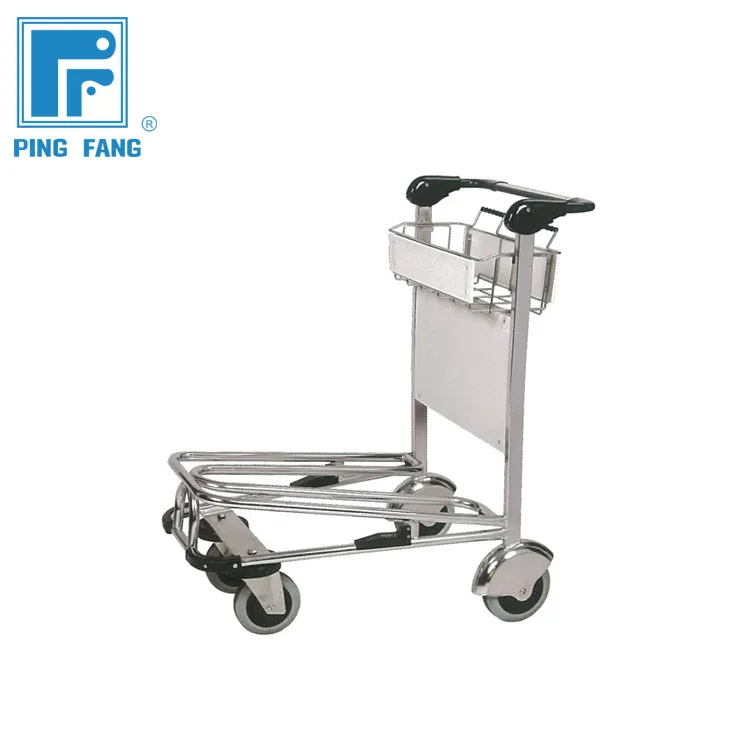Customized Airport Trolley Airport Baggage Luggage Trolley With Hand Brake airport baggage trolley manufacturers