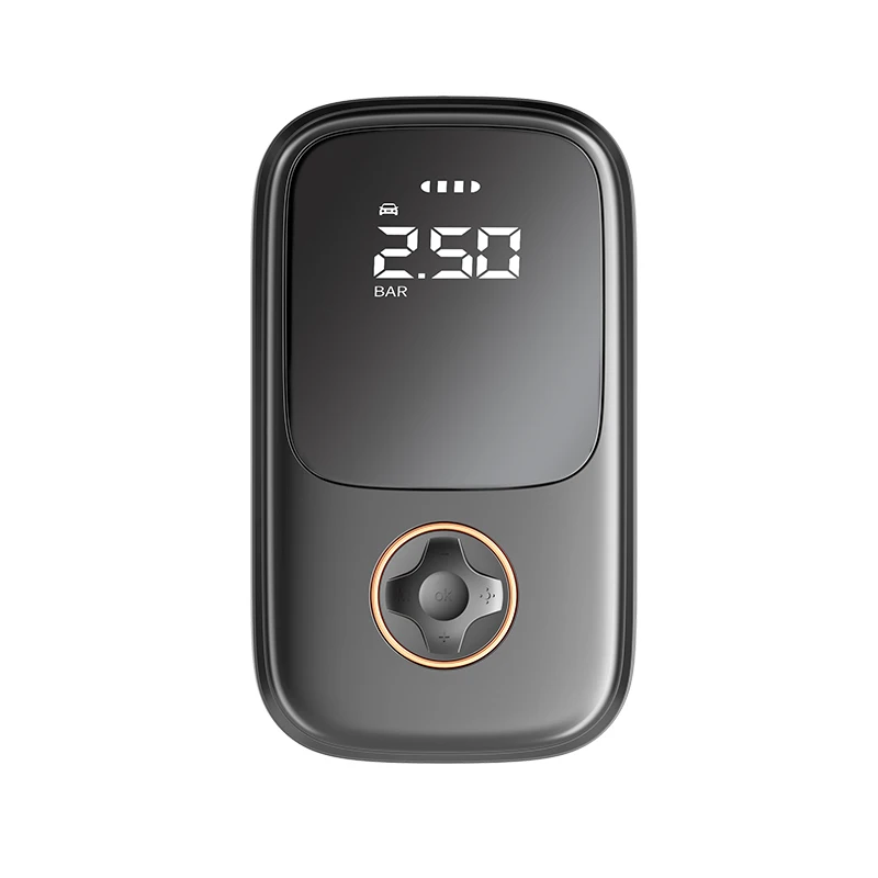 YANTU AM27 wired 12v car tire inflators with SOS emergency light portable electric inflator digital compressor bike motor pump