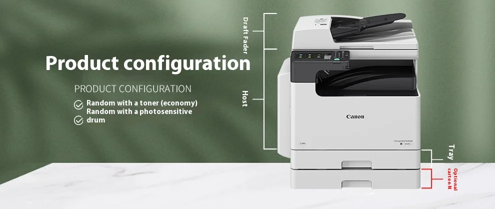IR2425 For canon commercial office A3 black and white composite machine with document feeder double-sided printing