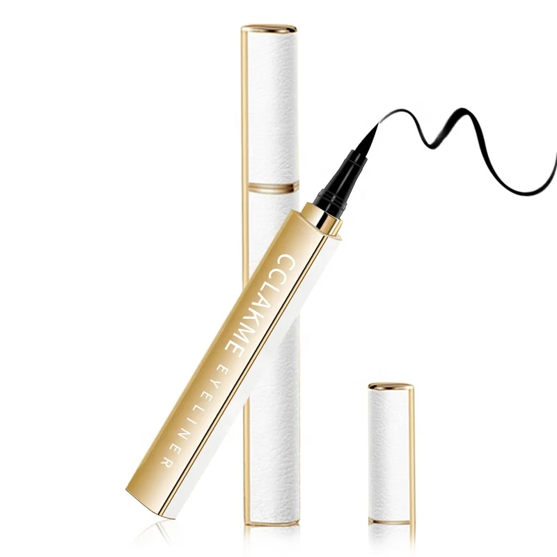 Custom Logo Make up Liquid Eye Liner CCLAKME Cosmetic Pencil OEM Private Label Free Sample Black Color Waterproof Eyeliner