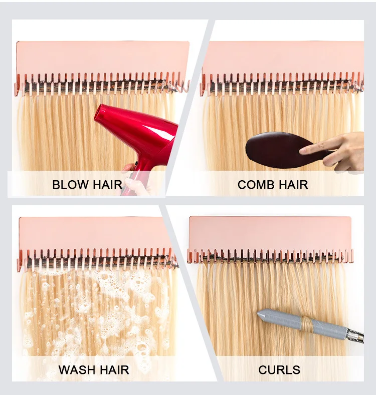 Hot Sale Retail Portable Metal Wig Display Rack Hair Extensions Display Stand Wigs Display Holder