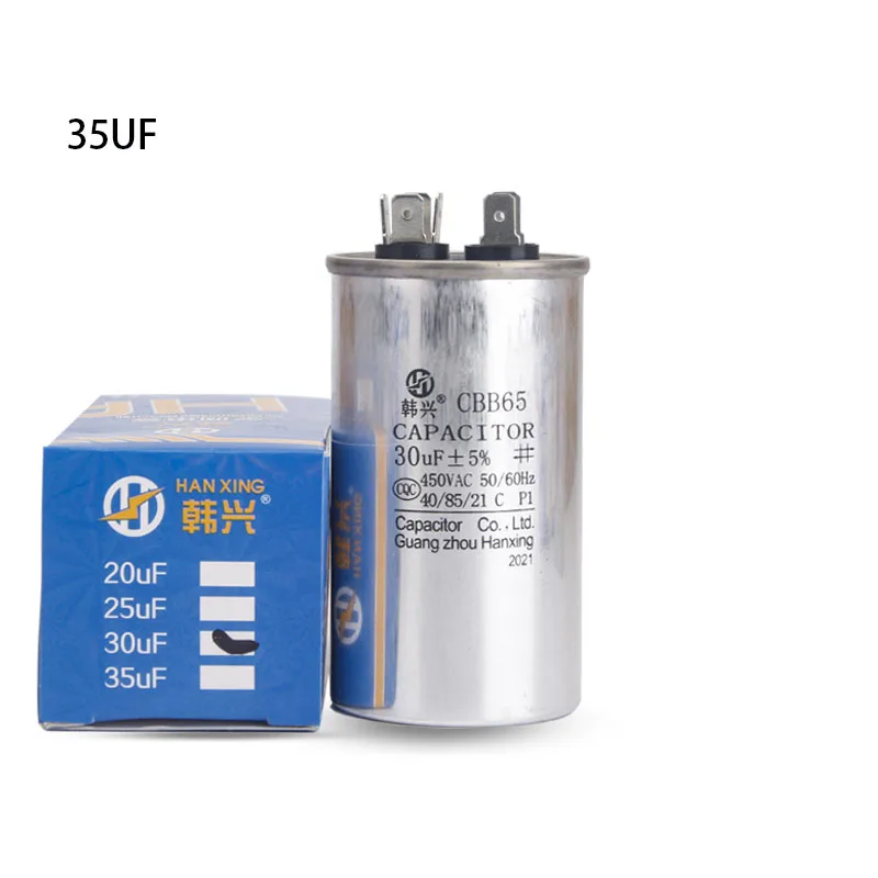 35UF 35MFD AC Start Run Motor Capacitor 450v for Household Appliance + Machinery