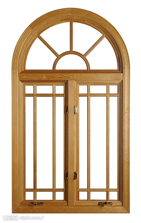 Arch Wood Windows Solid Custom Window Swing Wooden Window