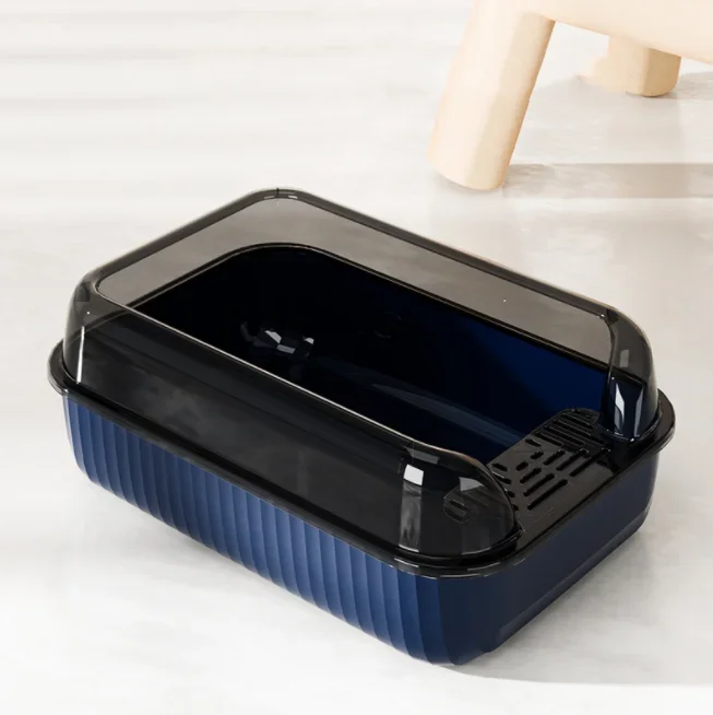 2024 New Cat Litter Box Light Luxury Style Large Litter Box Anti-Splash Cat Toilet