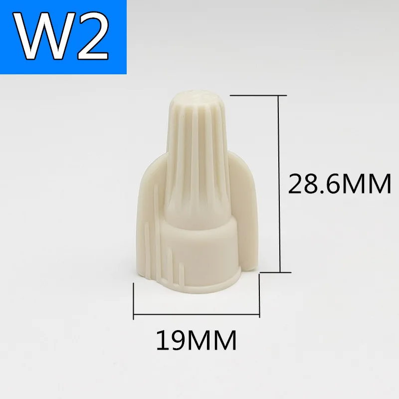 Two Wings Electrical Wire End Wire Connecter QWT Nylon Pvc Closed End Crimp Connectors Cable Splice Screw Terminal Wire Nuts