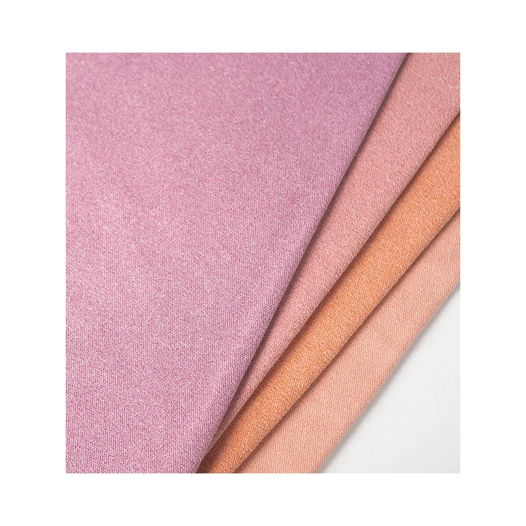 Free Sample Jersey Knit Polyester Spandex Fabric 260g Double Faced Comfortable Thermal Underwear for Warm Fabrics