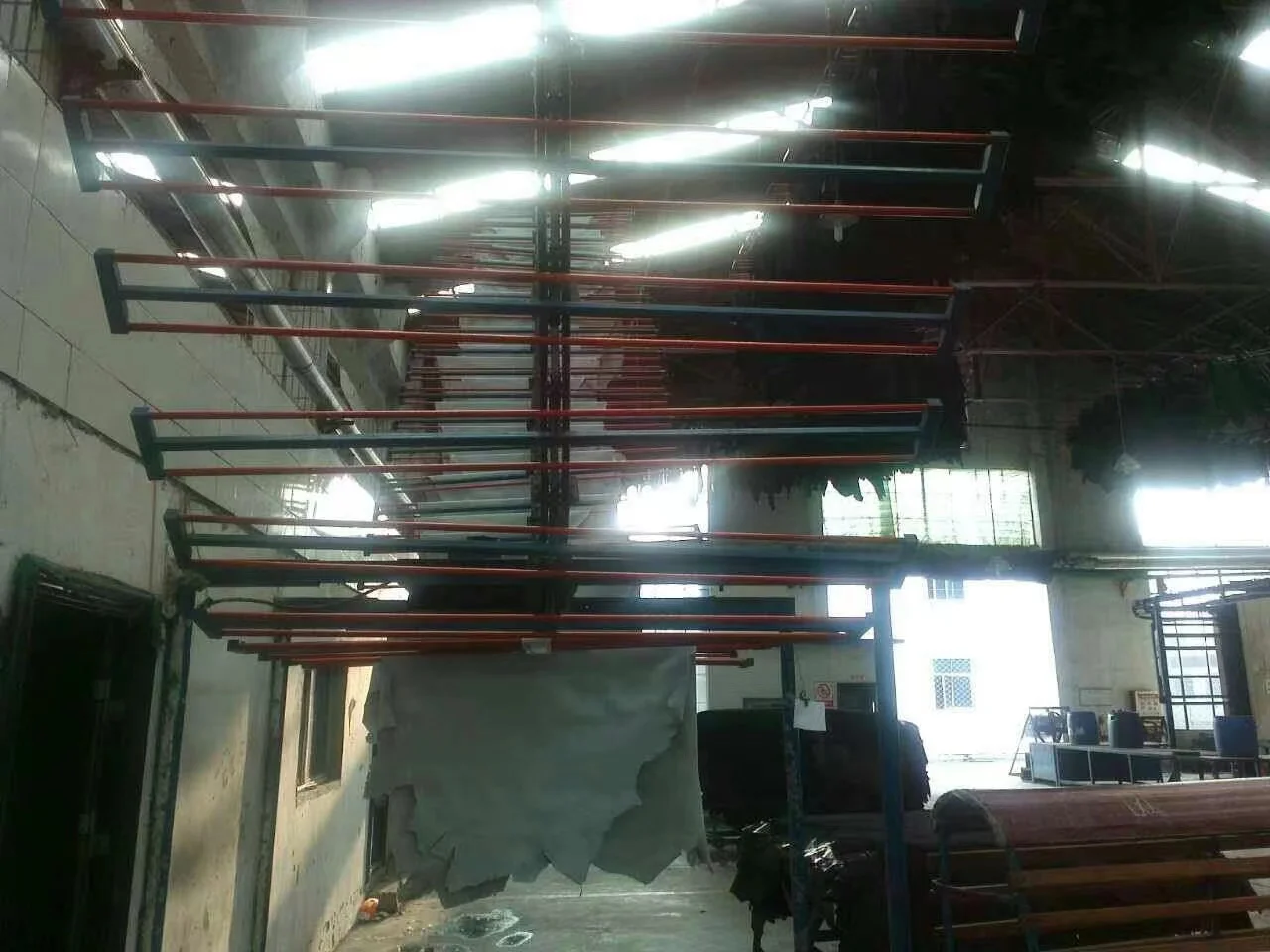 hang conveyor for beam house conveyor line  with tunnel dryer for leather machine
