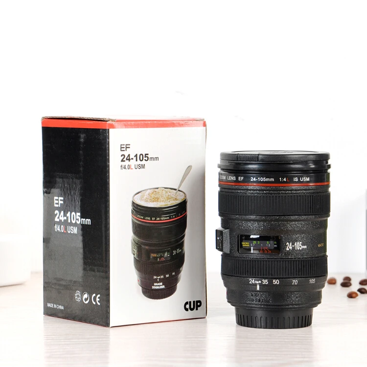 Plastic ABS Camera Lens Coffee Drinking Cups