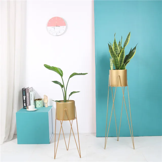 Mid century  Elegant Garden planter pot holder Metal Plant Stand