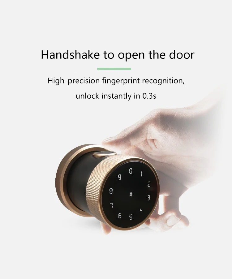 Airbnb tuya api программируемый портативный набор дверного замка смарт-цилиндр smartlock отпечатков пальцев Умный Замок