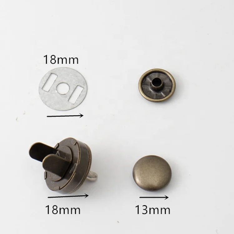Industrial single-sided magnetic iron magnetic bag button round professional Neodymium magnet sewing PVC magnet clothes