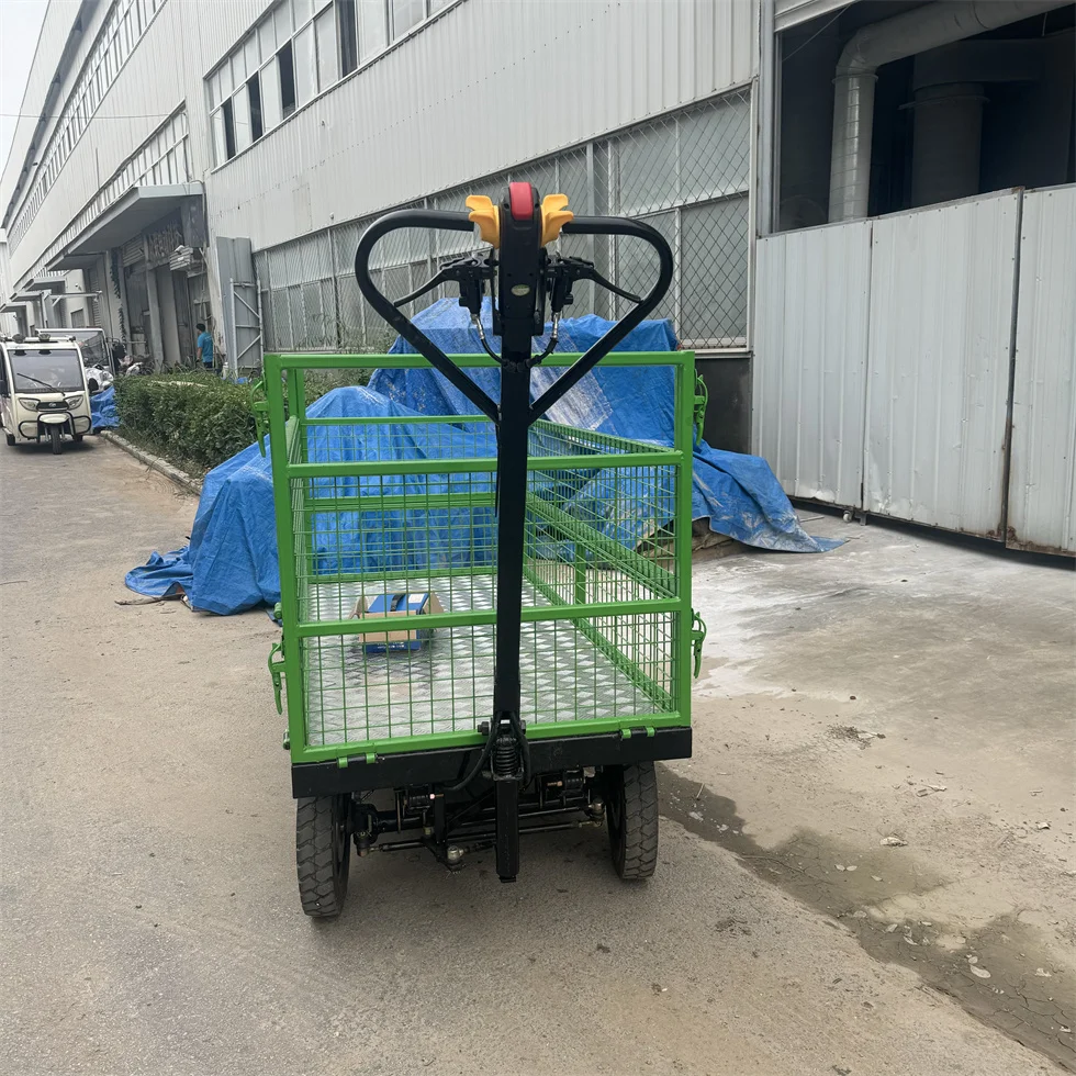 Electric Goods Transport Trolley For Construction Site Farm Materials Transport Electric Wheelbarrow Wholesale Wheel Heavy