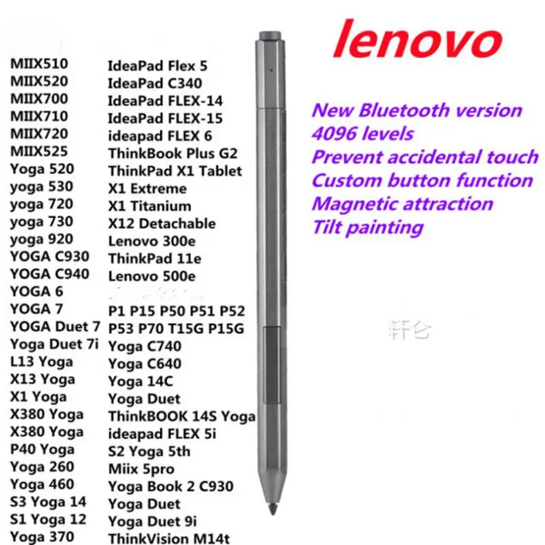 Новые 4096 уровни оптом BT стилус для Lenovo ideapad Flex 5 5i 6 14 15 D330 C340 ноутбука