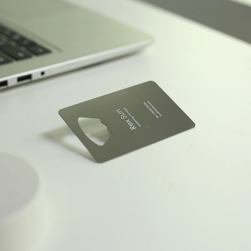 Personalized custom High quality blank Metal Business Cards beer metal bottle opener with custom logo