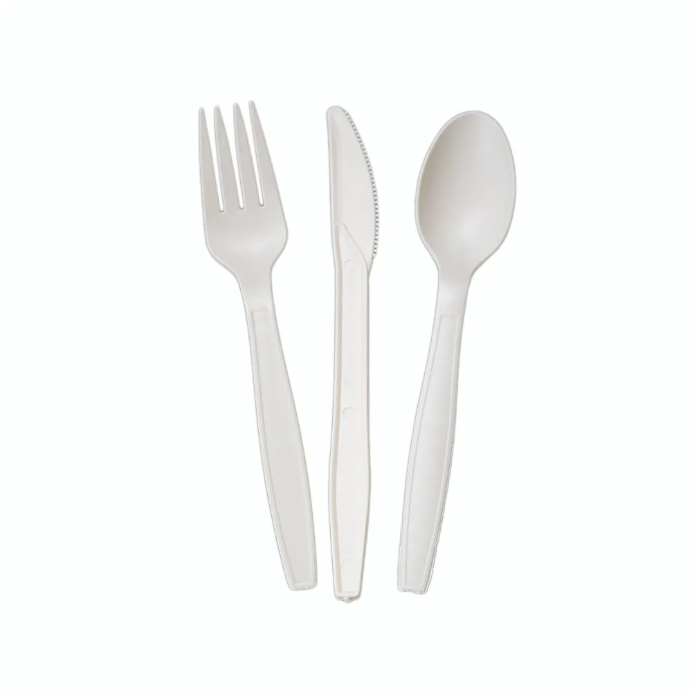 cornstarch PP plastic spoon and fork