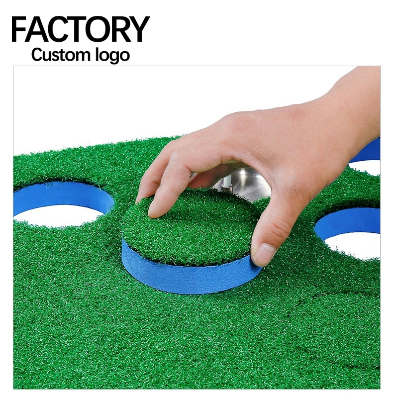GL022 two-way 12 holes portable mini golf courses artificial turf putting green