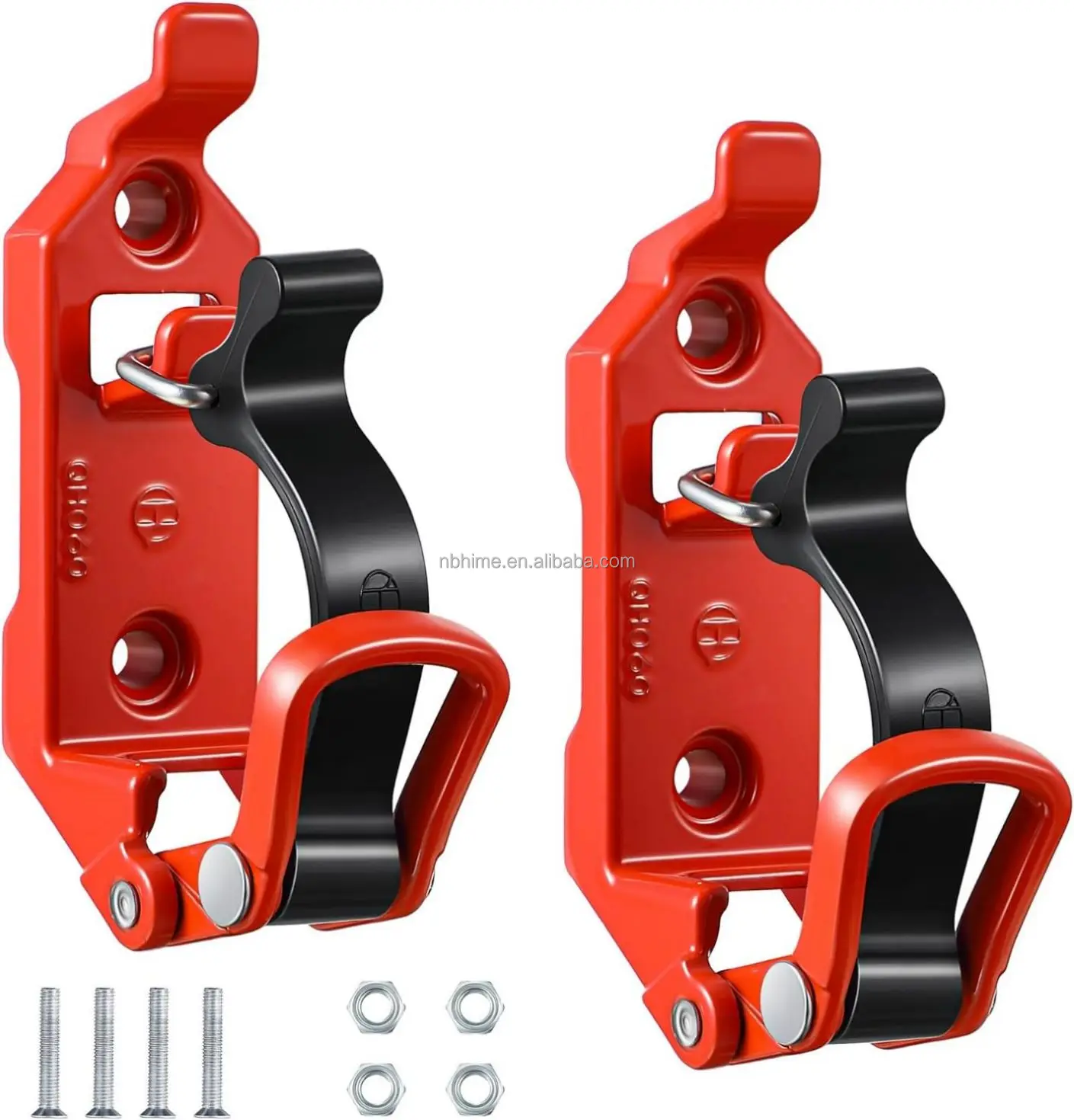 HM3507 Orange Shovel Mount for Roof Rack Metal Rubber Clamps Wall Mounting Brackets Quick Release Axe Holder Mount Kit
