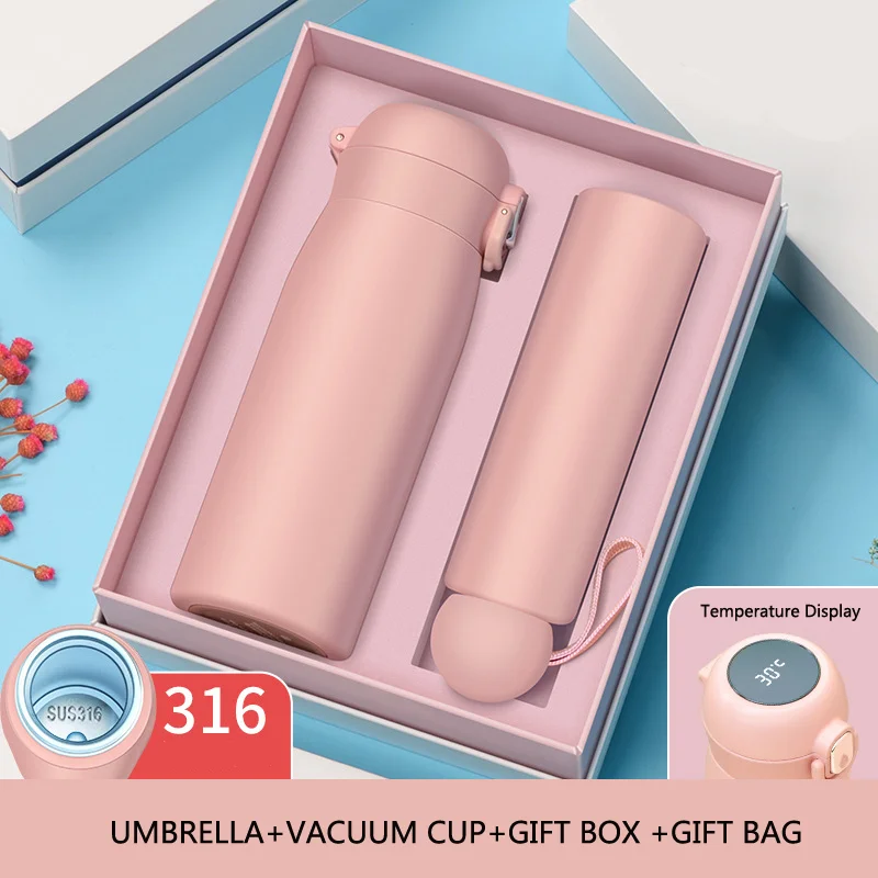 Foldable Umbrella Promotional umbrella thermos mothers day gifts, business ideas corporate gift sets for women