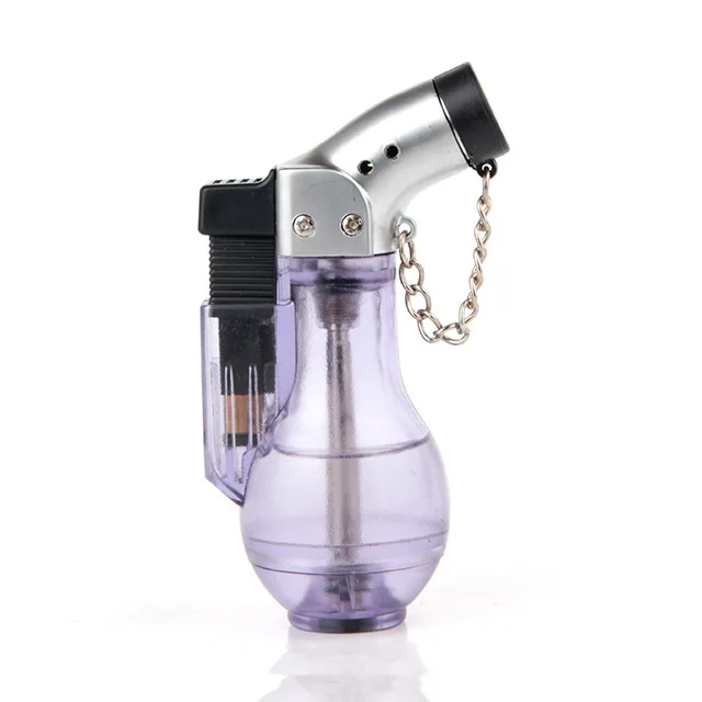 Оптовая продажа пластиковая газовая зажигалка для барбекю Бутан ветрозащитная и многоразовая современный дизайн фонарик сигарет подарков