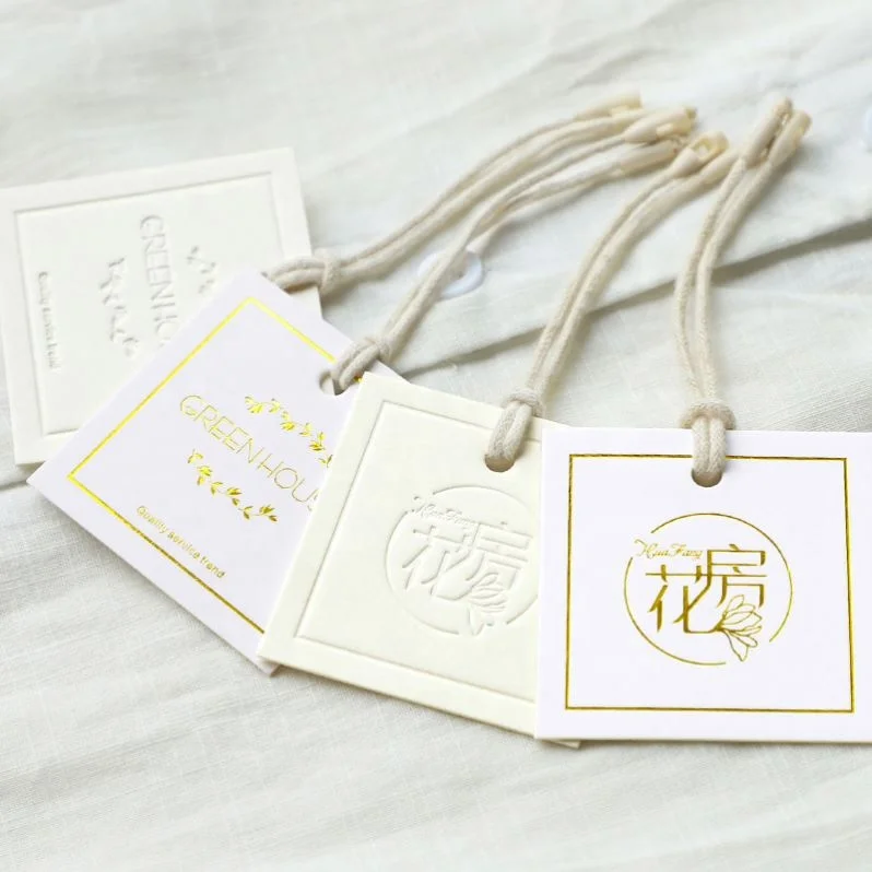 Custom Luxury T Shirt Garment Recycled Personalized Custom Logo Garment Clothing Hang Tags