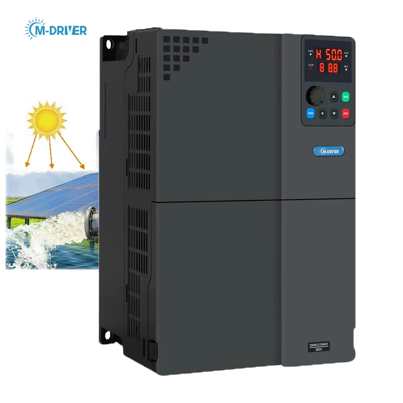 M-driver 30kw 3 phase VFD MPPT Solar DC to AC Converter 22kw Submersible pump Inverter