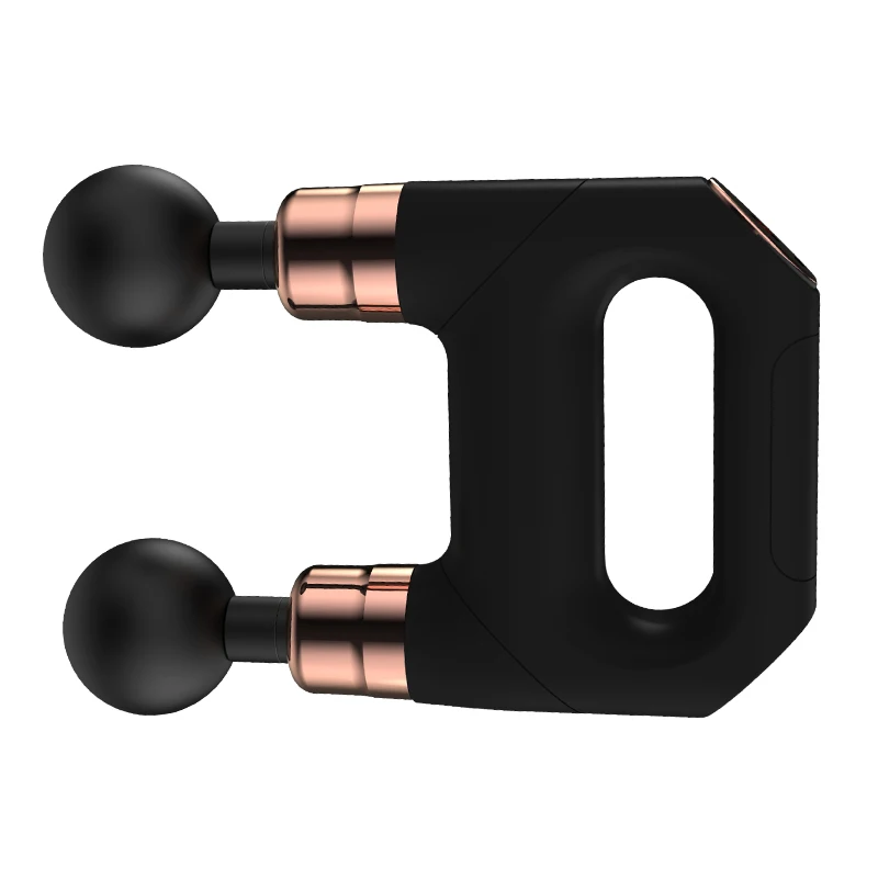 Best Handheld Booster Pistol LCD Double Head Massage Gun Deep Tissue Percussion Muscle Massager with 6 Speeds Powerful Vibration