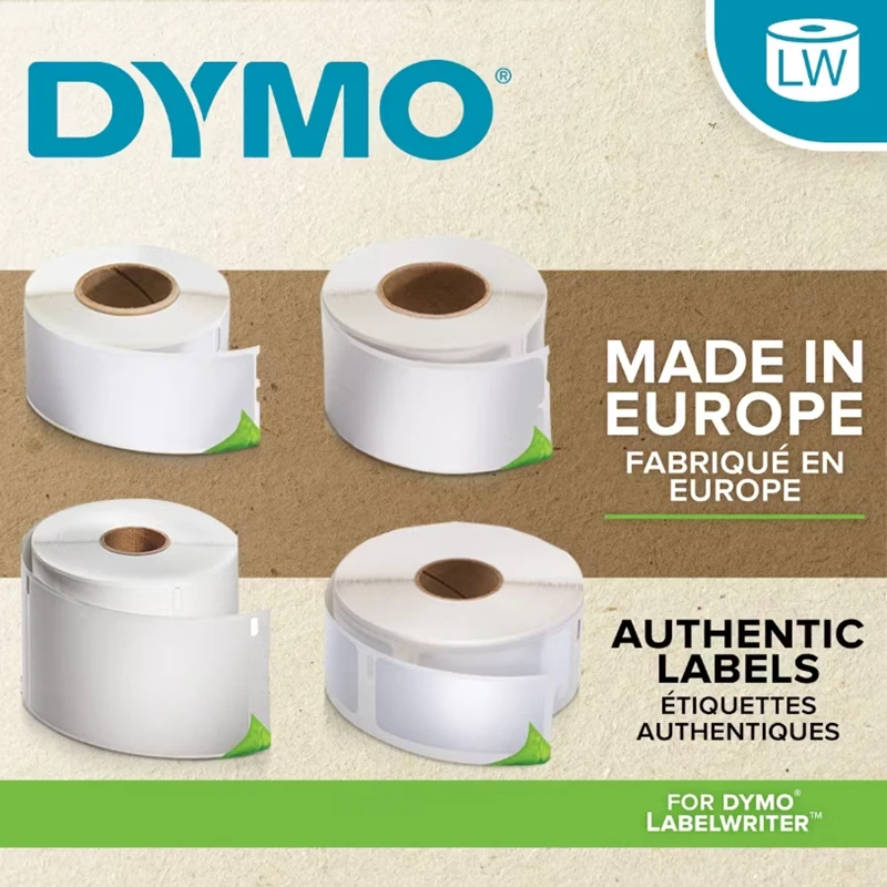 Аутентичные Dymo S0722370 99010 89x28 мм 130 этикетки в рулоне с чипом термопечать этикетка наклейка для 550 5xl