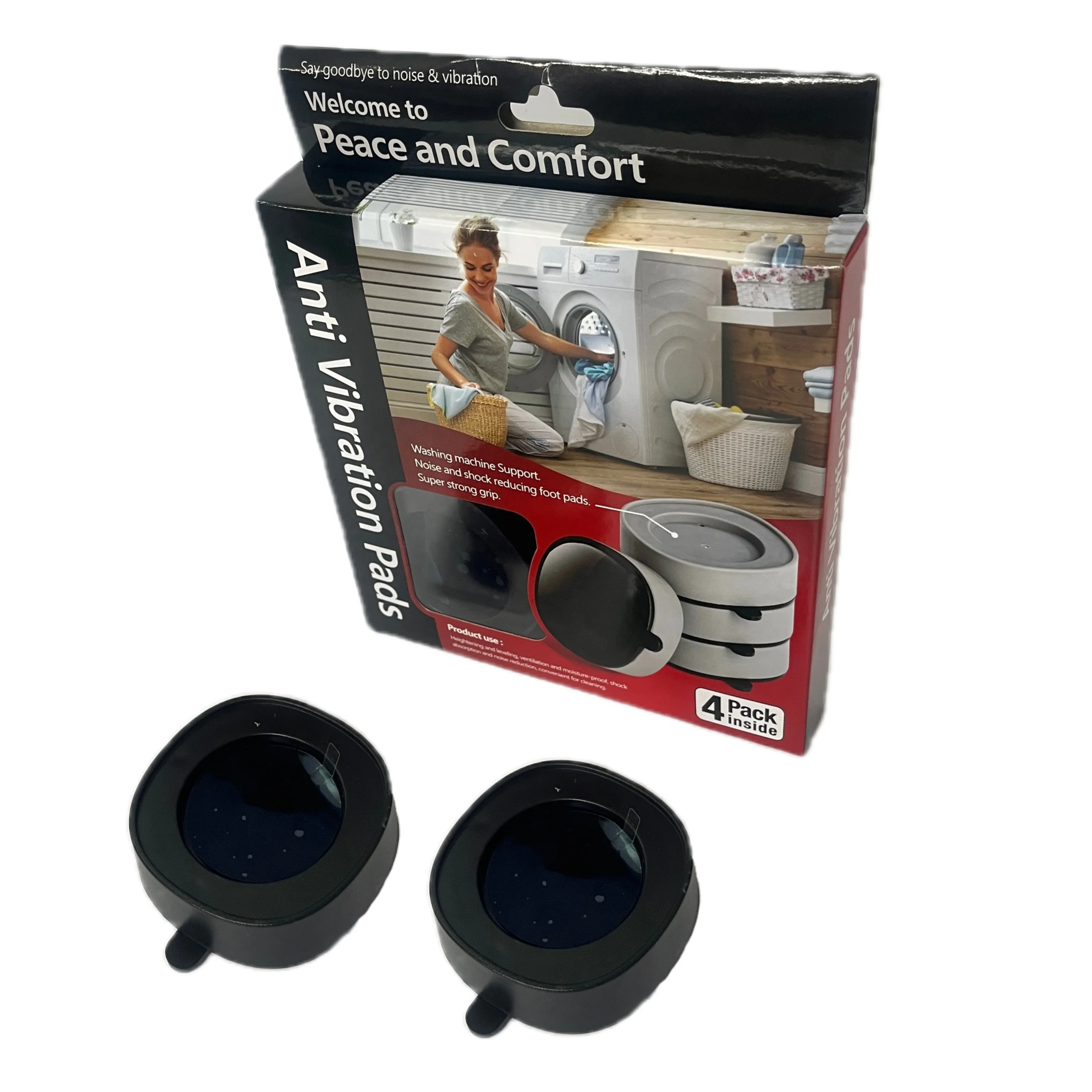 Washing Machine Anti Vibration Anti-vibration Legs Pads Rubber Mat Slipstop Silent Universal Refrigerator Furniture Fixed Raiser