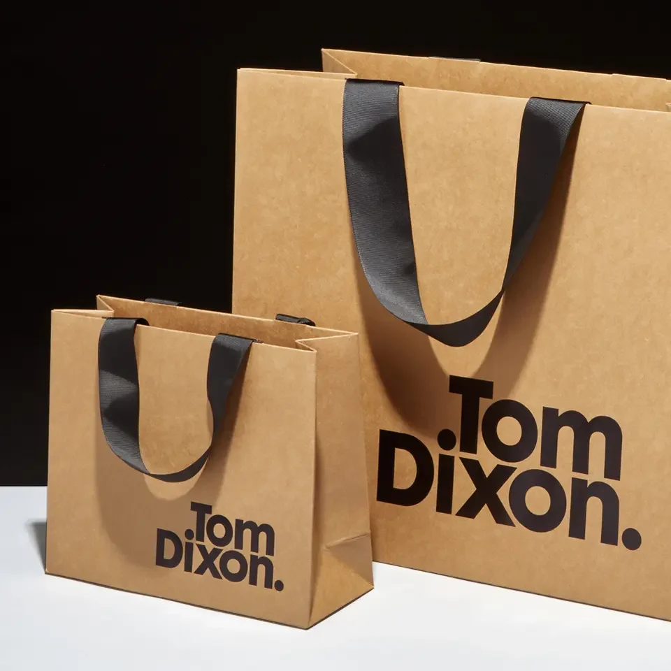 Wholesale Customized Paper Bag for Shopping Luxury White Paper Promotion Luxury Shopping Paper Bag With Custom Logo