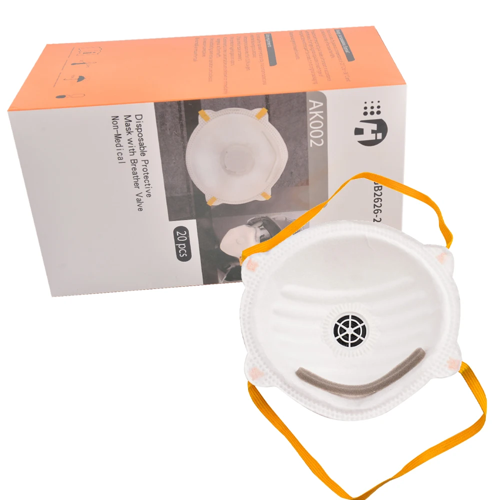 
Cheap Wholesale Protective Mask Kn95 Cup Shaped Boxed KN95 Face Mask with Breathing Valve 
