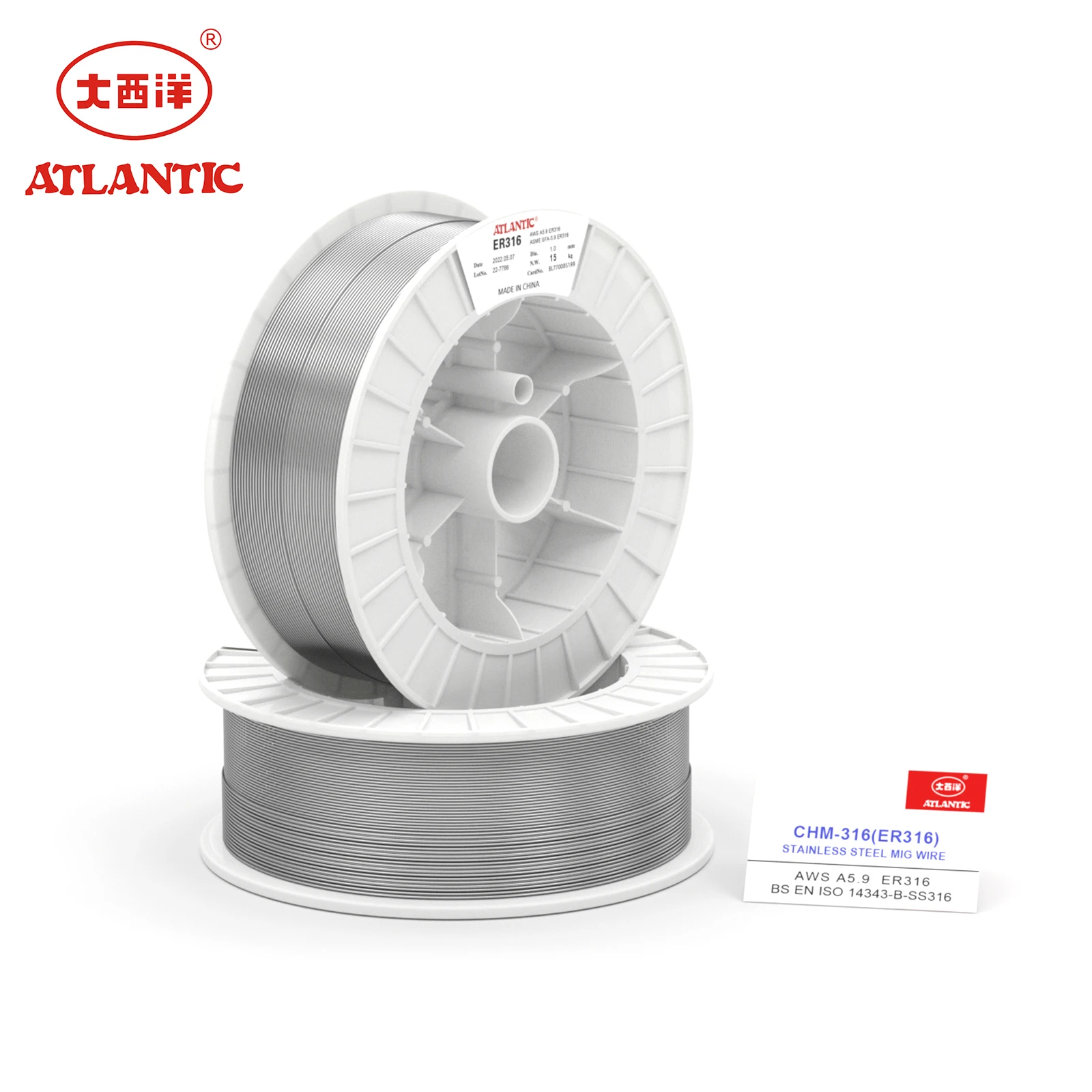 Atlantic High Quality Stainless Steel Welding Wire AWS ER316 China Manufacturer
