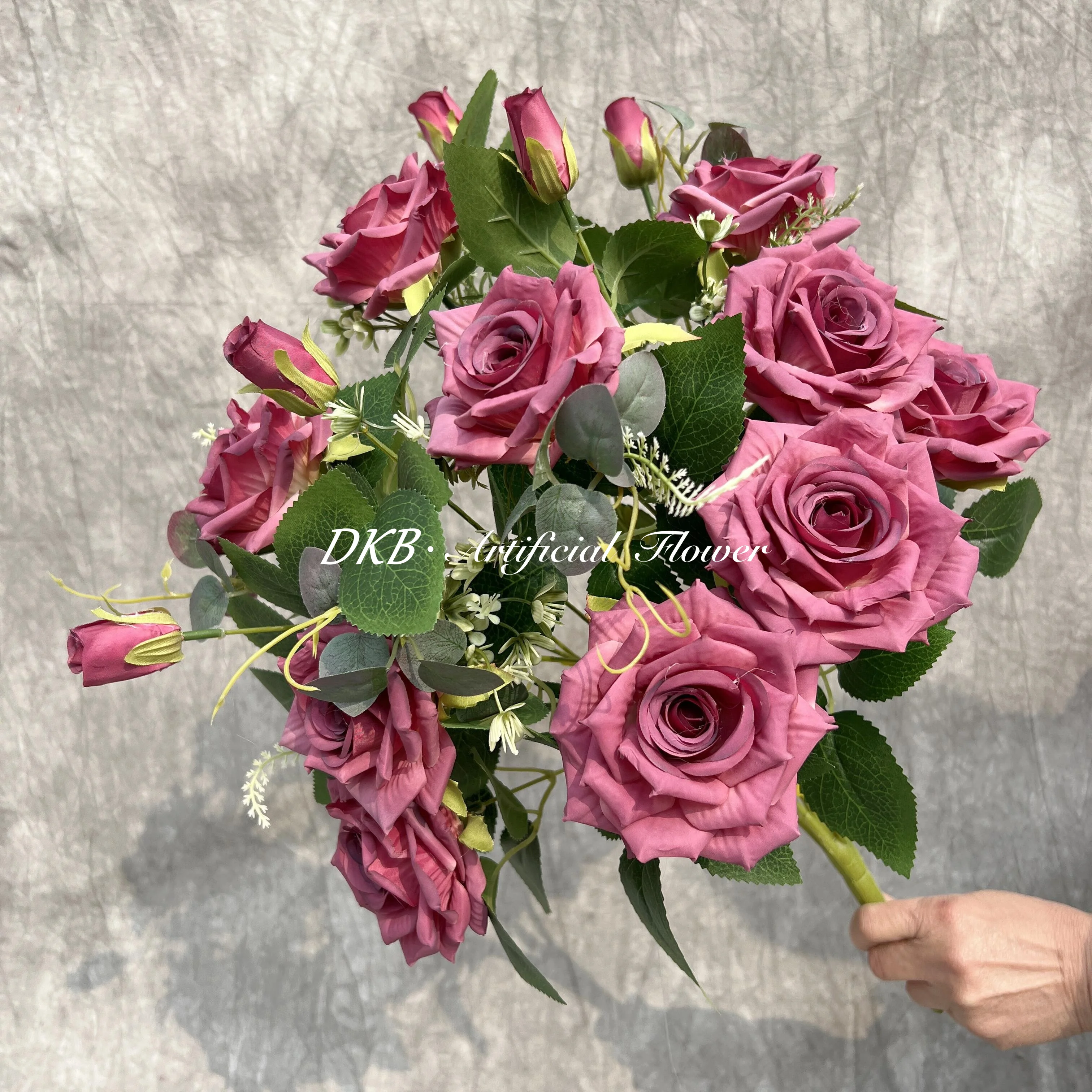 wedding decoration & supplies low price wholesale premium real touch artificial flowers bunch white flower bunch