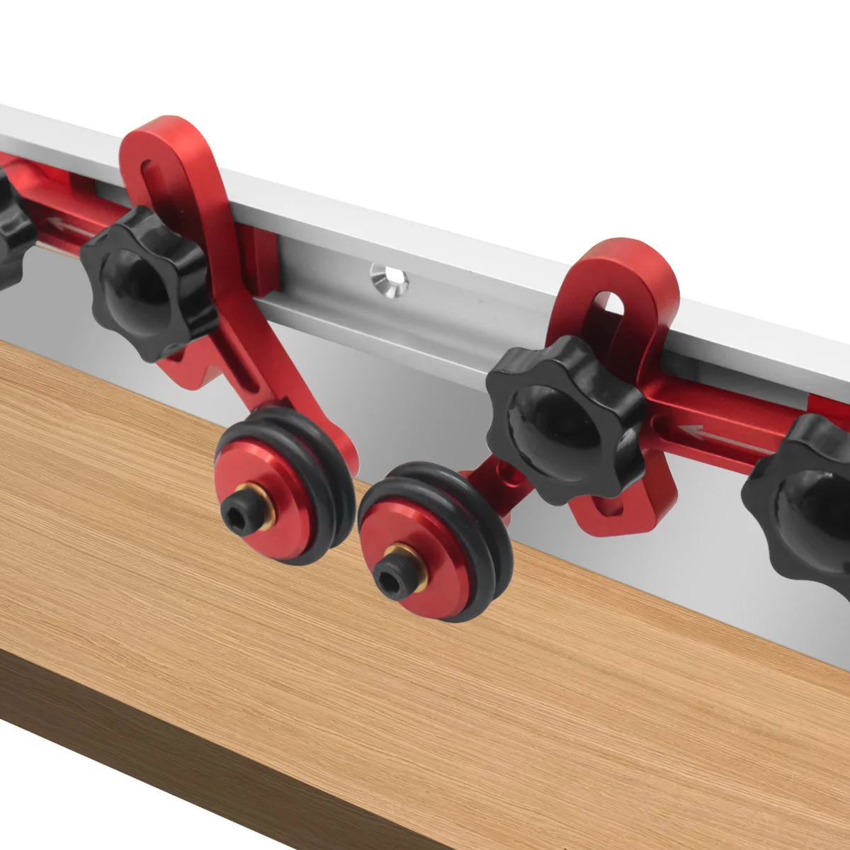 Bearing Roller Feeder Precision Clear Woodworking Aluminum Feather Loc Board Anti Rebound  Safety Propelling Auxiliary Tools