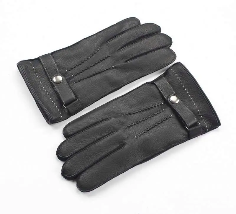 Wholesale high quality factory pew leather gloves men winter driving gloves winter gloves