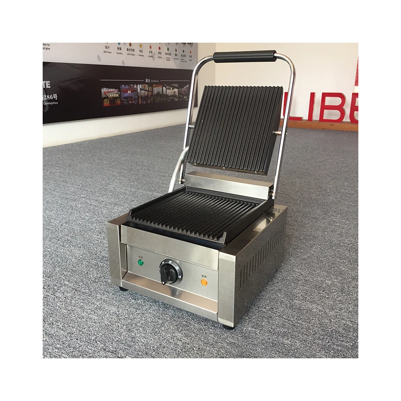 Commercial Electric Steak Grill Machine 1800W Griddle Household Flat Plate Griddle Barbecue Machine Sandwich Panini Grill