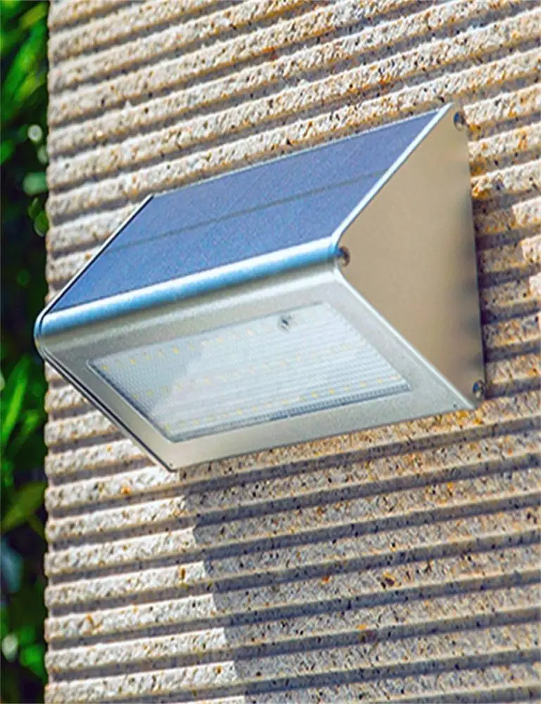Aluminum Alloy 48LED Solar Wall Lights Solar Security Light With Motion Detector Sensor Outdoor
