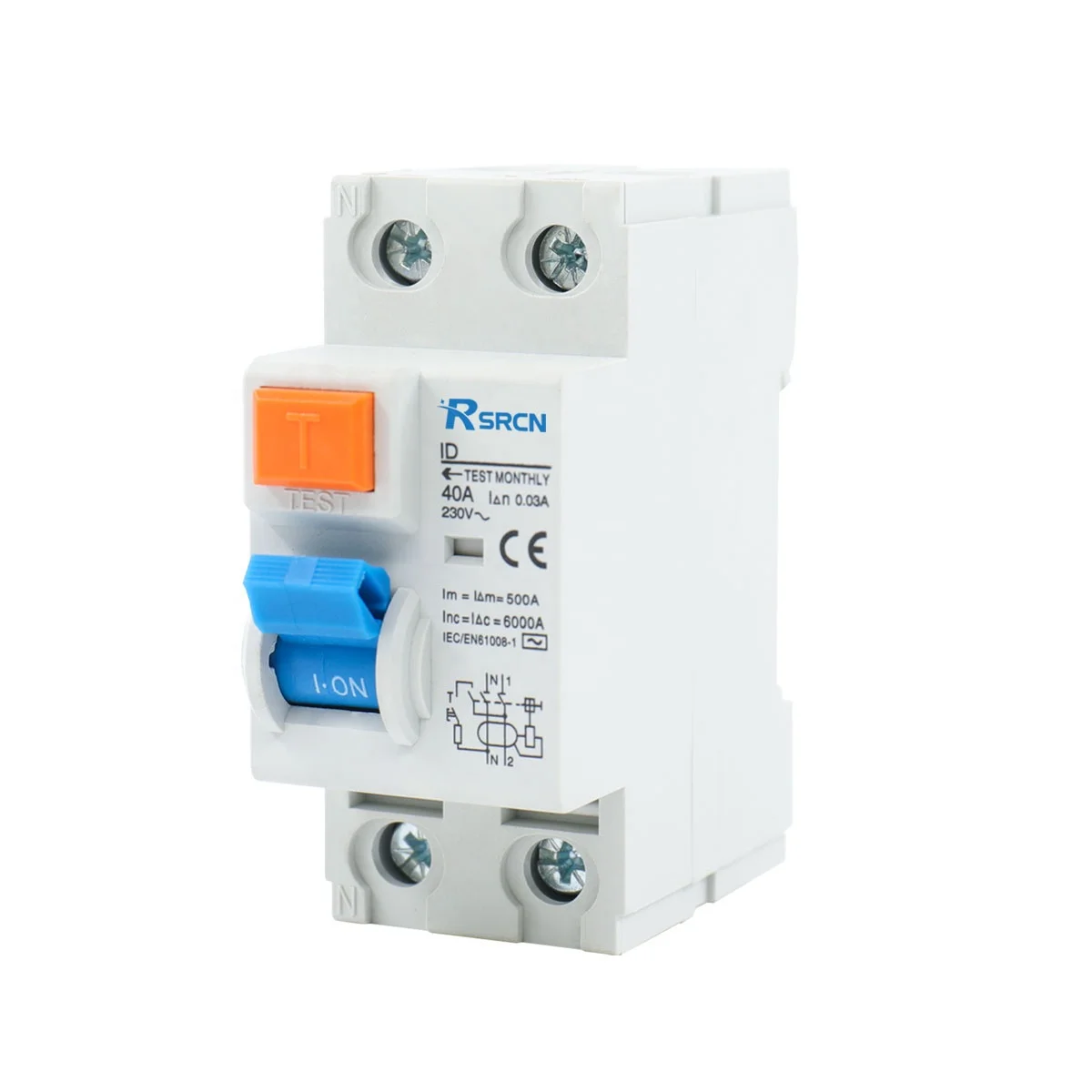 RCCB ID Type 6A 10A 16A 20A 25A 32A 45A 50A 63A 1P+N 3P+N New Design Product