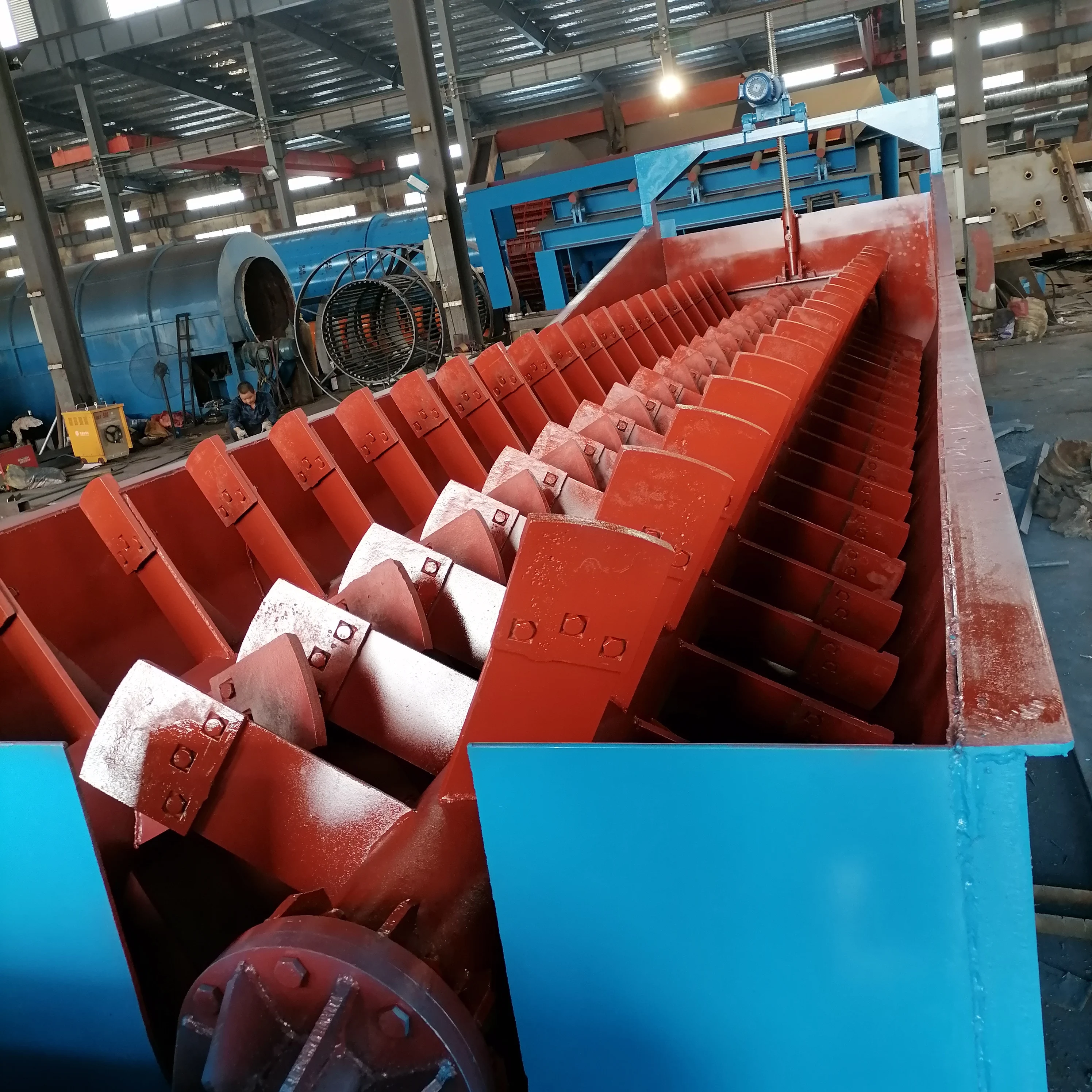 New Large High Quality Double Single Spiral Bauxite Clay Ore Washing Machine Trough Type Ore Washing Machine