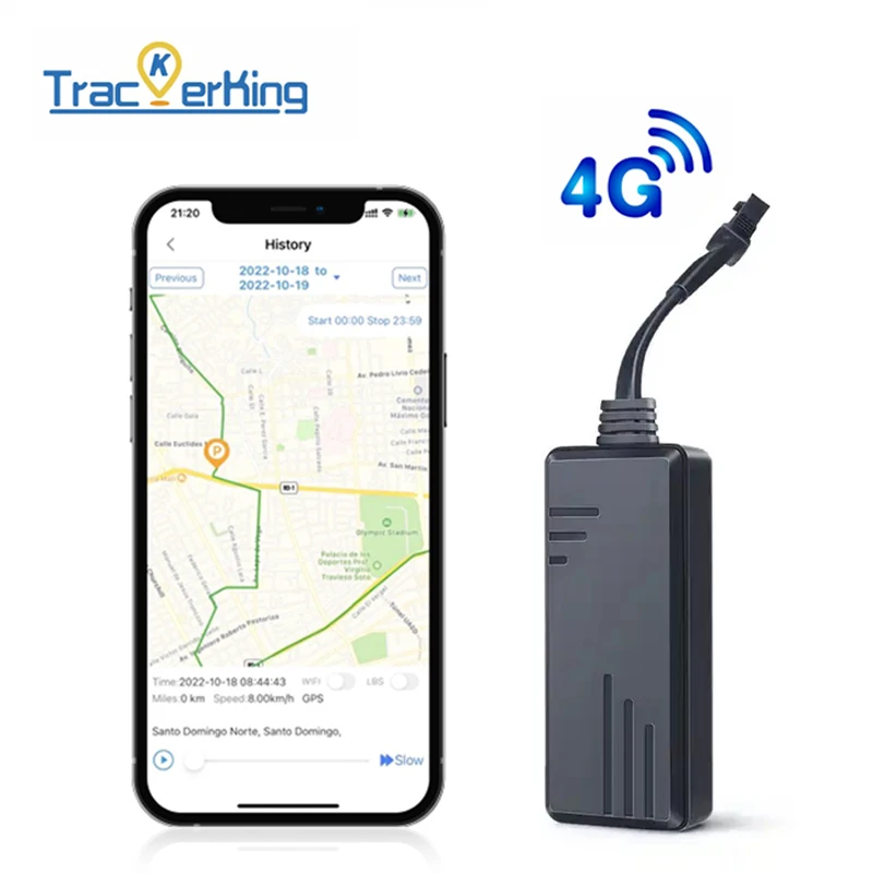 TrackerKing J16 4G+2G vehicle gps tracker wholesale 9-90V smart gps tracking device