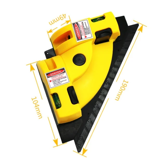 Right Angle 90 Degree Square Laser Level High Quality Vertical Horizontal Laser Line Projection Measurement Tool Level Laser