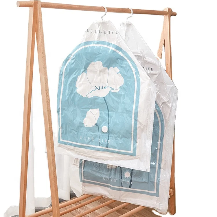 HeShun Custom Vacuum Hanger Compressed Vacuum Storage Packing Bags For Hanging Storage