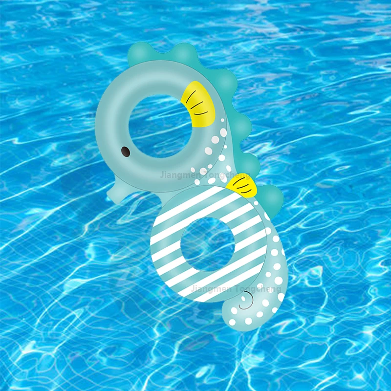 Custom new creative double PVC swimming ring couple swim circles Parent Child inflatable pool float