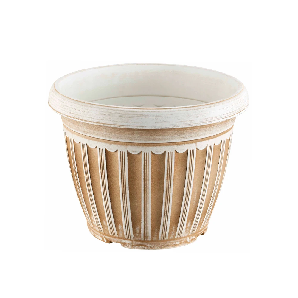Round outdoor garden plastic orchid plant flower planter pot